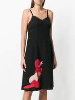 Thumbnail for your product : Moschino pin-up detail slip dress
