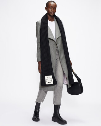 grey wrap coat