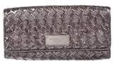 Thumbnail for your product : MICHAEL Michael Kors Metallic Woven Leather Clutch