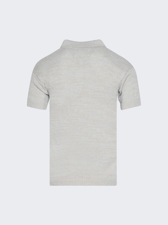 Maison Margiela Polo Shirt Ice Blue And Beige
