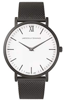 Larsson & Jennings Lugano Unisex-Adult Quartz Watch, Analogue Classic Display and Stainless Steel Strap