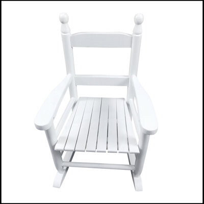 August Grove Ceona Solid Wood Rocking Adirondack Chair