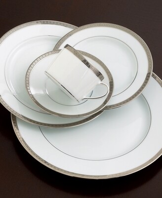 Bernardaud Dinnerware, Athena Platinum Full Rim Design Accent Salad Plate
