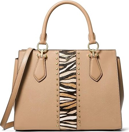 MICHAEL Michael Kors Marilyn Medium Satchel (Camel Multi) Handbags -  ShopStyle