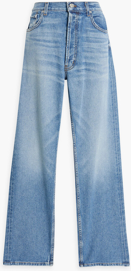 EB Denim His & Hers high-rise straight-leg jeans