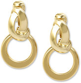 Thumbnail for your product : Jones New York Earrings, Gold-Tone Twisted Hoop Clip On Earrings