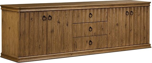 Amber Lewis x Four Hands Cambra Media Console in Brown