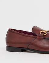 Thumbnail for your product : Office lemming bar loafers in burgundy leather