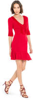 Thumbnail for your product : Max Studio elbow sleeved fringed sweater dress