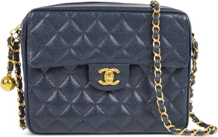 Chanel Pre-owned 1995 CC Turn-Lock Tweed Top-Handle Bag