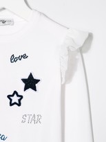 Thumbnail for your product : MonnaLisa Embroidered Star Print Top