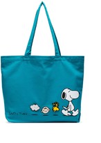Thumbnail for your product : Pintrill Turquoise Snoopy Friends March Tote by Friends With You