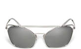 Thumbnail for your product : Grey Ant Chat Brow-Bar Cat-Eye Sunglasses, Silver