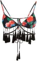 Thumbnail for your product : New Look Wolf & Whistle Floral Tassel Bikini Top