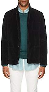 Massimo Alba Men's Cotton-Blend Velvet Three-Button Sportcoat - Black