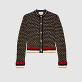 Thumbnail for your product : Gucci Lame blend cardigan with Web