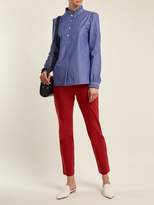 Thumbnail for your product : A.P.C. Iggy Straight Leg Cropped Cotton Twill Trousers - Womens - Light Red