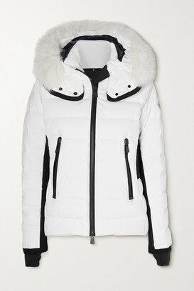 MONCLER GRENOBLE Lamoura Hooded Faux Fur-trimmed Quilted Down Ski Jacket - White