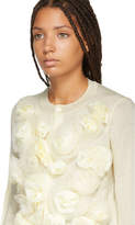 Thumbnail for your product : Comme des Garcons White Organdy Flower Cardigan