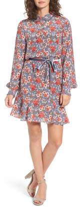 Juicy Couture Larchmont Blooms Silk Shirtdress
