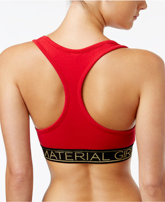 Material Girl Active Juniors' Racerback Sports Bra, Only at Macy's