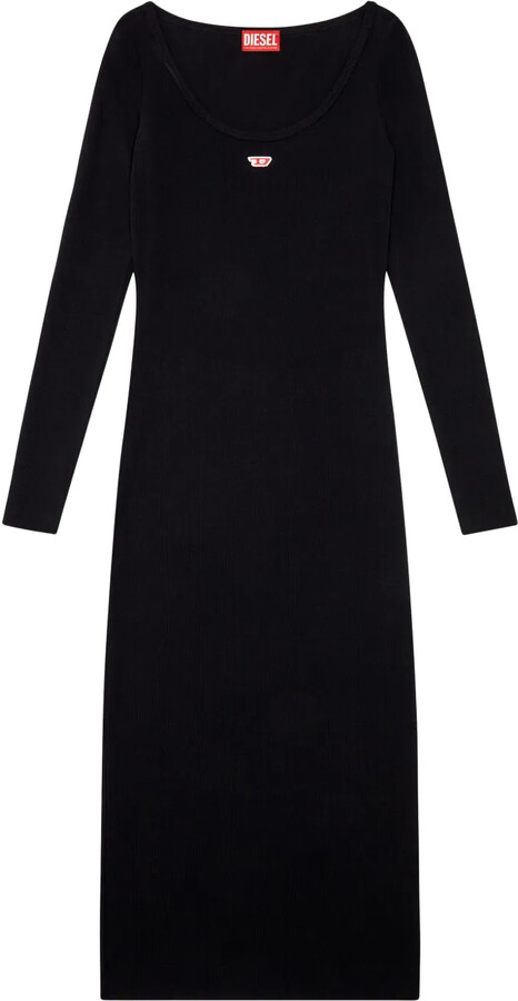 【送料&関税込】Diesel Dress In Black Cotton Black 'D-ANGIEL' dress Diesel - Vitkac Canada