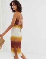 Thumbnail for your product : Stradivarius square neck cami dress in tie dye