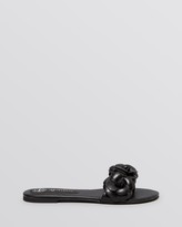 Thumbnail for your product : Jeffrey Campbell Open Toe Flat Slide Sandals - Easy Rose