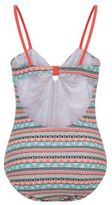 Thumbnail for your product : New Look Teens Coral and Blue Aztec Print Swimsuit