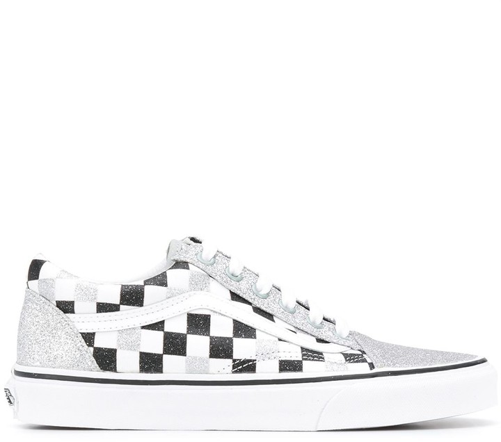 Vans Old Skool glitter checkerboard trainers - ShopStyle Sneakers &  Athletic Shoes