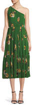 Thumbnail for your product : A.L.C. Tenley Silk Floral One-Shoulder Midi Dress