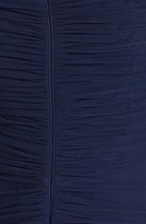 Thumbnail for your product : Tadashi Shoji Asymmetrical Ruched Mesh Gown