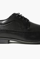Thumbnail for your product : boohoo Black Textured Brogues With Perforated Detail