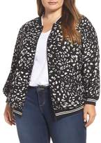 Thumbnail for your product : Vince Camuto Animal Whispers Bomber Jacket (Plus Size)