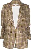 Thumbnail for your product : Veronica Beard Check Single-Breasted Blazer