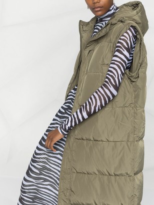 Ganni Detachable Sleeves Quilted Puffer Coat - ShopStyle