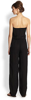 Thumbnail for your product : Young Fabulous & Broke Ari Strapless Gathered Jersey Jumpsuit