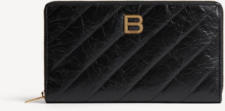 Balenciaga Crush Continental Wallet Quilted