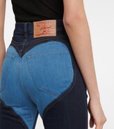 Thumbnail for your product : Y/Project Paneled high-rise skinny jeans