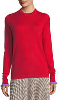 Thumbnail for your product : Derek Lam Crewneck Cashmere-Blend Sweater