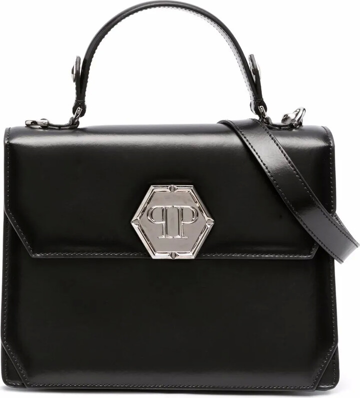 Philipp Plein Hexagon Logo Tote Bag