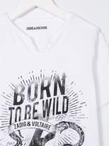 Thumbnail for your product : Zadig & Voltaire Kids logo print T-shirt
