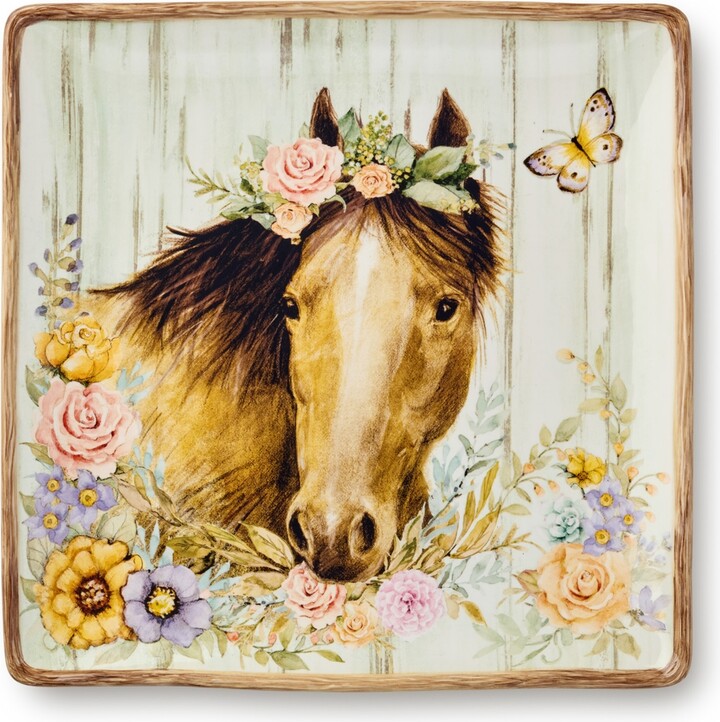 Certified International Rosewood Square Platter