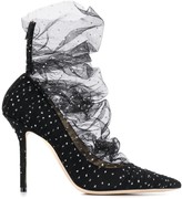 Thumbnail for your product : Jimmy Choo Lavish 100 tulle pumps
