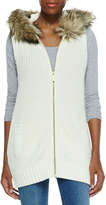 Thumbnail for your product : MICHAEL Michael Kors Faux-Fur-Trim Knit Vest