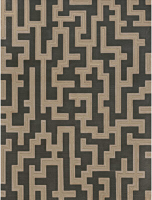 Bokara Rug Co., Inc. Rectangle Area Rug in Brown/Black