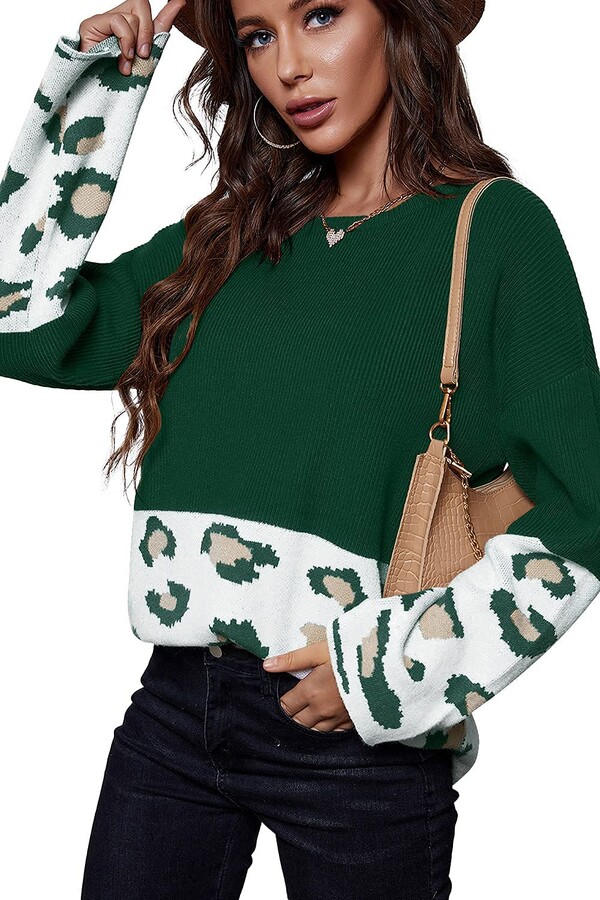 TOPKEAL Womens Plus Size Lantern Sleeve Sweatshirt Sweater Jumper Off Shoulder Cat Doge Print Autumn Winter Gothic Tee Blouse Tops 