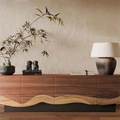 Creature B Comforts Creative design sense simple solid wood TV cabinet