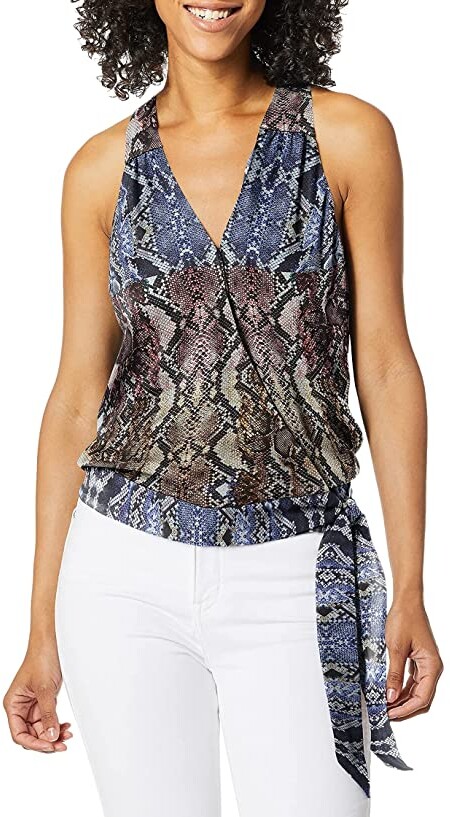 Parker Womens Montgomery Sleeveless Lacing Detail Top