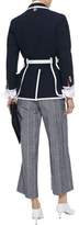 Thumbnail for your product : Thom Browne Belted Grosgrain-trimmed Cotton-crepe Jacket